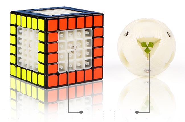 QiYi MoFangGe XMD Shadow V1 M Magnetic 6x6x6 Speed Cube